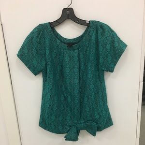 Marc by Marc Jacobs teal jacquard top! Like new.